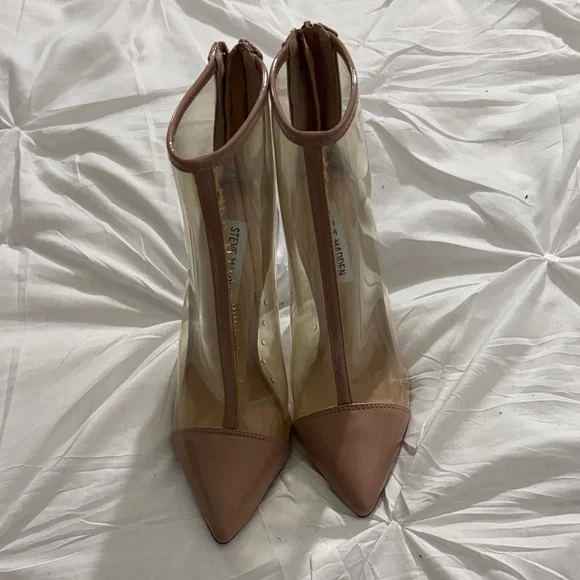 Steve Madden Women's Blush and Clear Heels - Picture 1 of 3